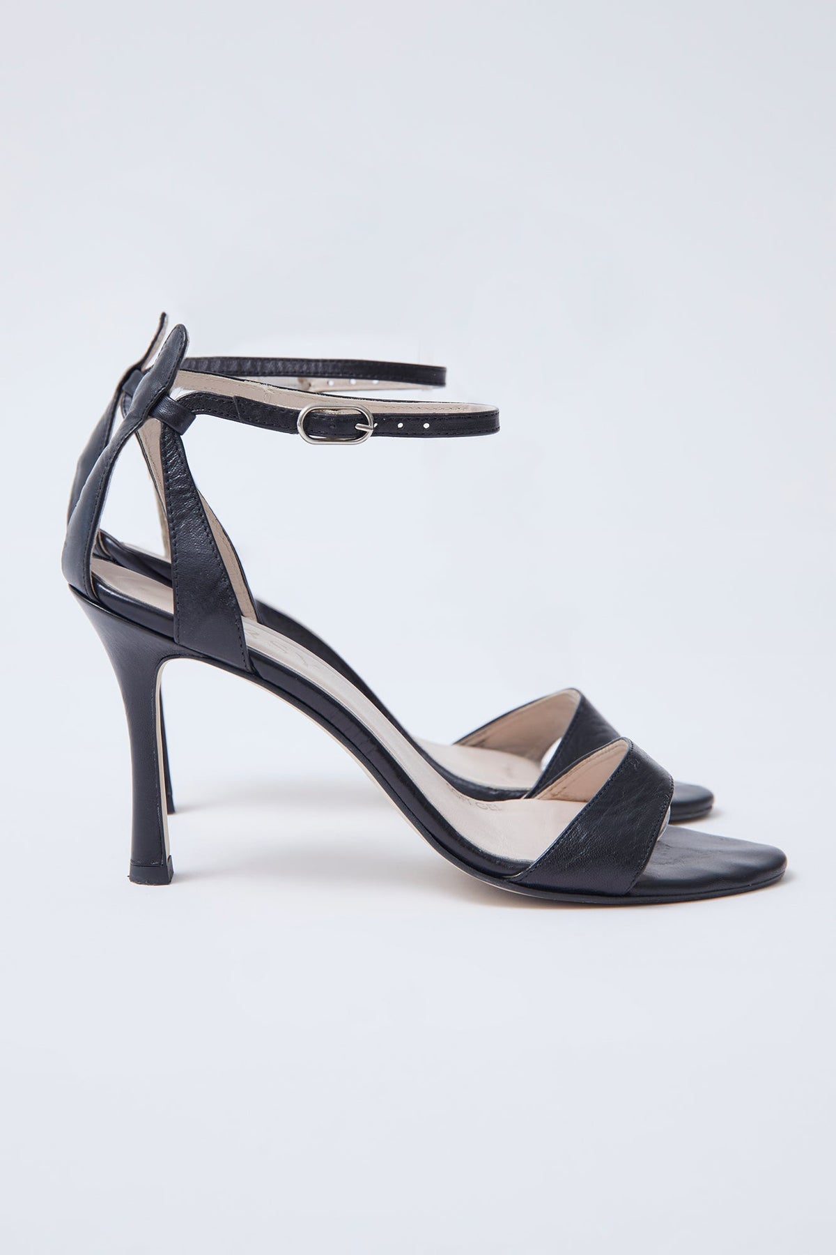 SANDALIAS PIEL NEGRO