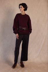 PANTALON BELGA GRANATE