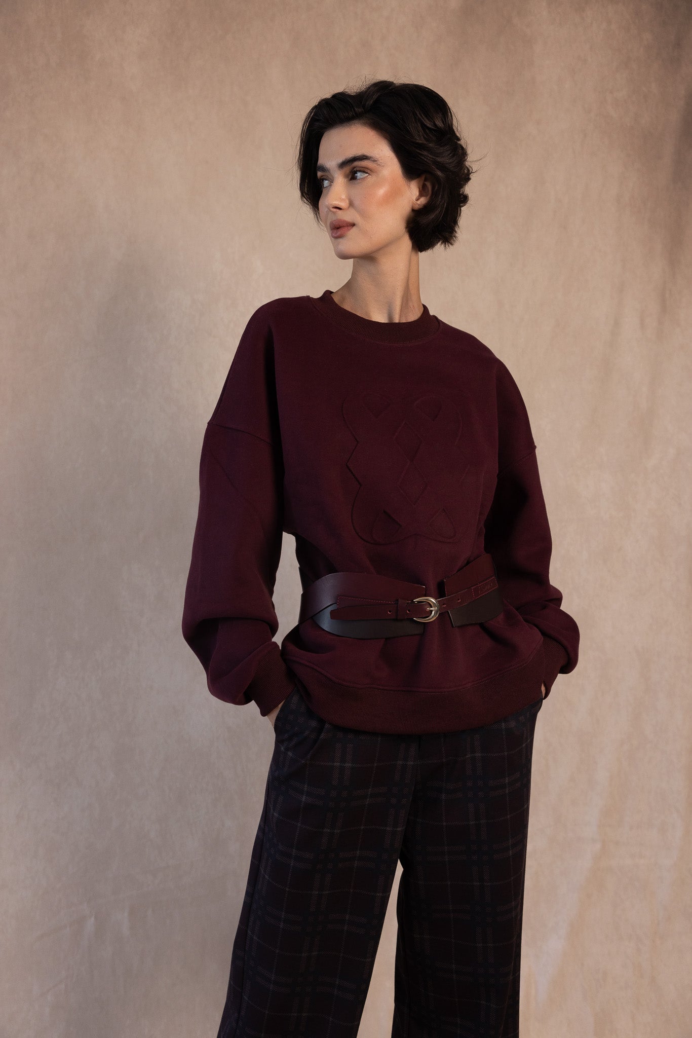 PANTALON BELGA GRANATE