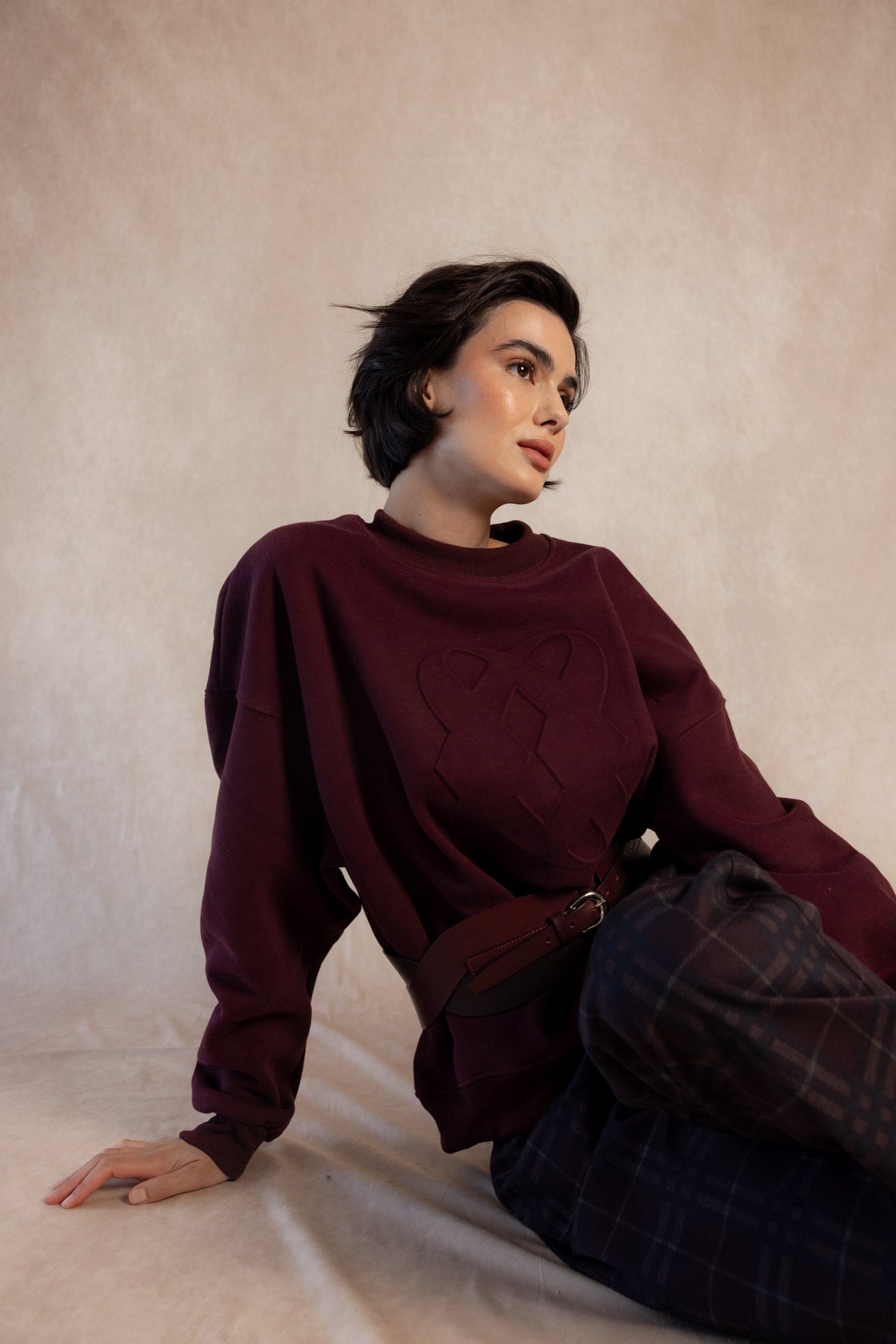 SUDADERA ENYA BURDEOS