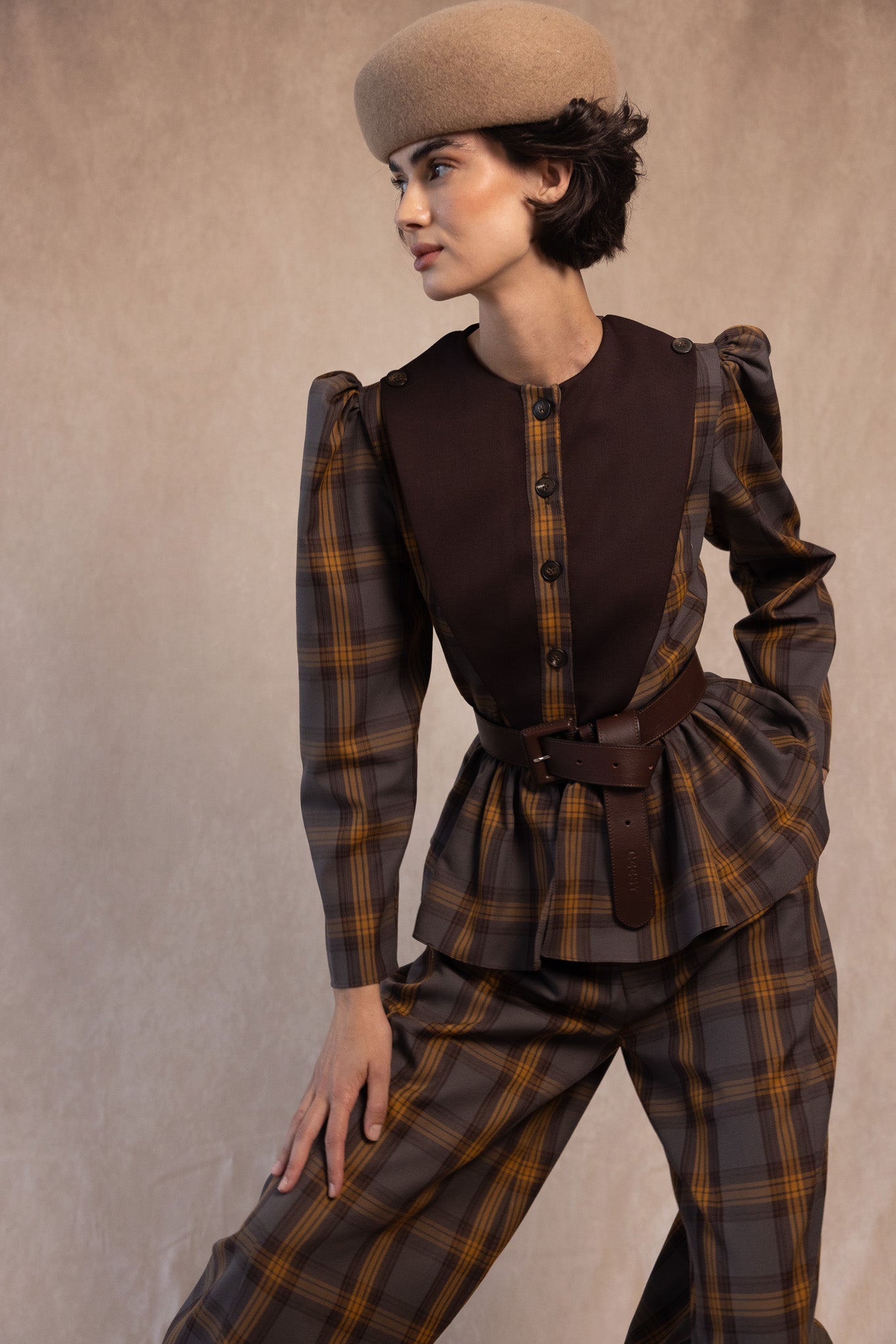 CHAQUETA OCTAVIA MARRON