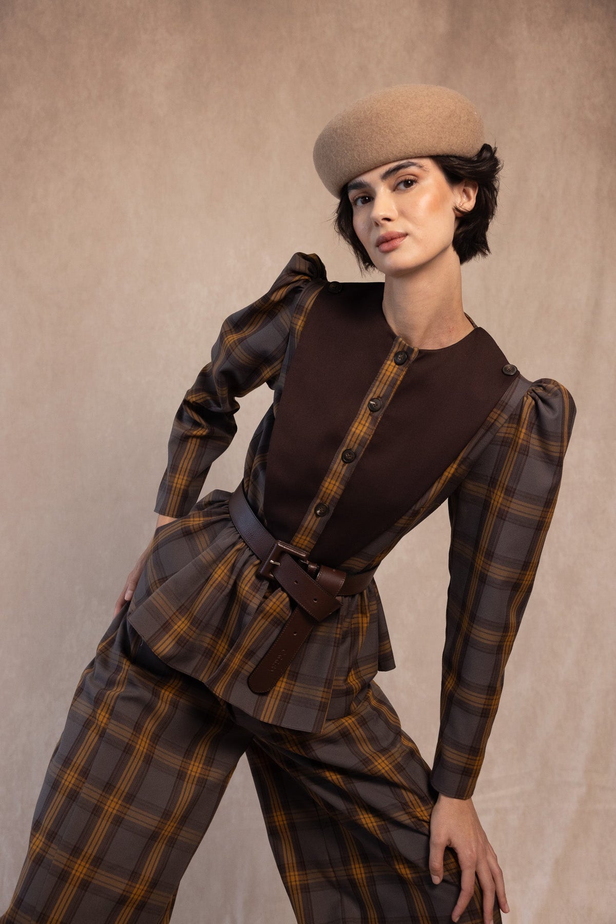 CHAQUETA OCTAVIA MARRON