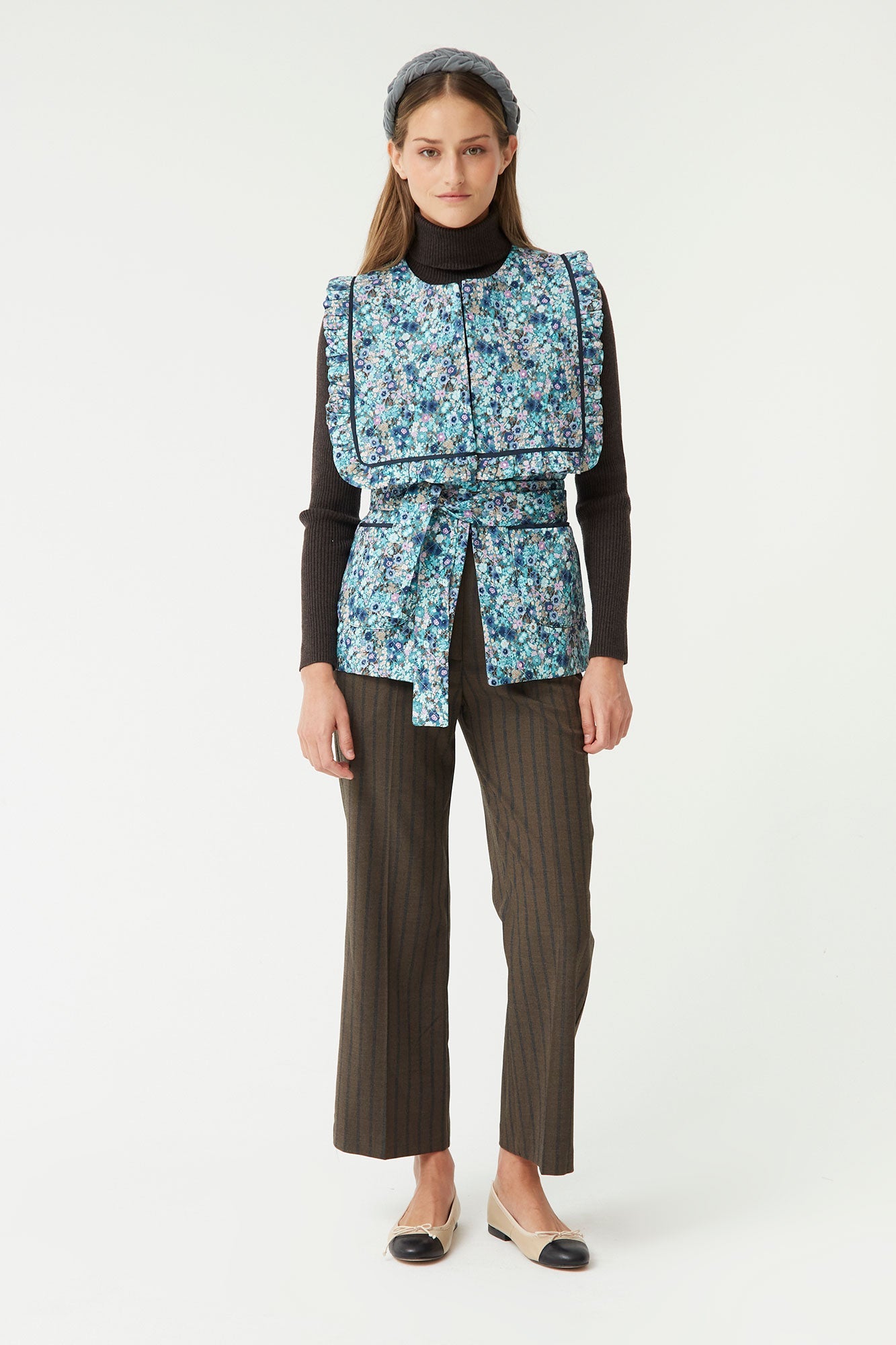 CHALECO FLORA OU AZUL