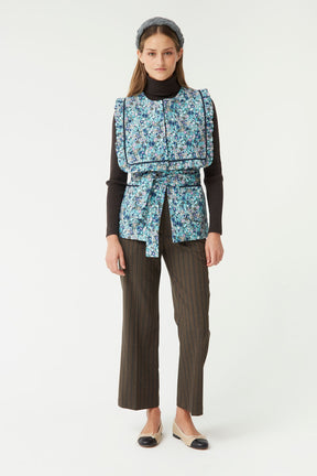 CHALECO FLORA OU AZUL