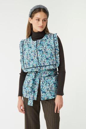 CHALECO FLORA OU AZUL