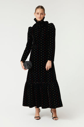 VESTIDO DINASTIA OU NEGRO