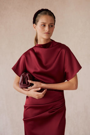 VESTIDO ALBA GRANATE