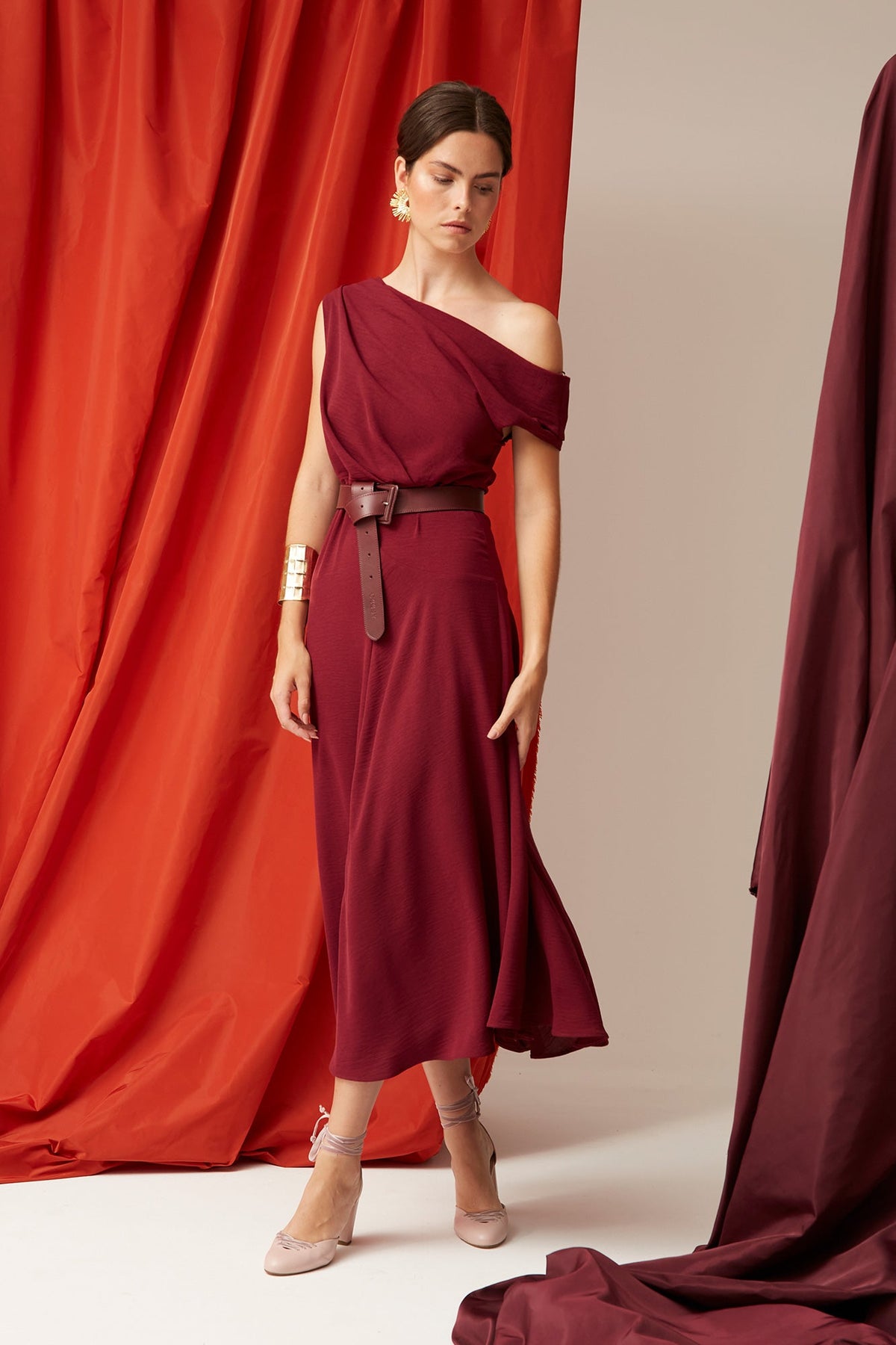 VESTIDO GISELA BURDEOS