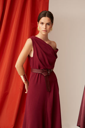 VESTIDO GISELA BURDEOS