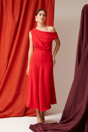 VESTIDO GISELA ROJO