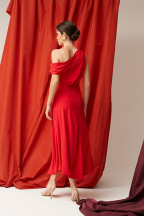 VESTIDO GISELA ROJO