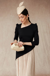 VESTIDO RAQUEL NEGRO/BEIGE