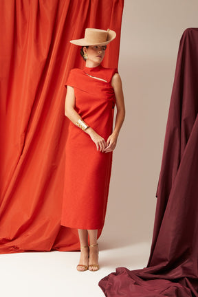 VESTIDO MELISA NARANJA