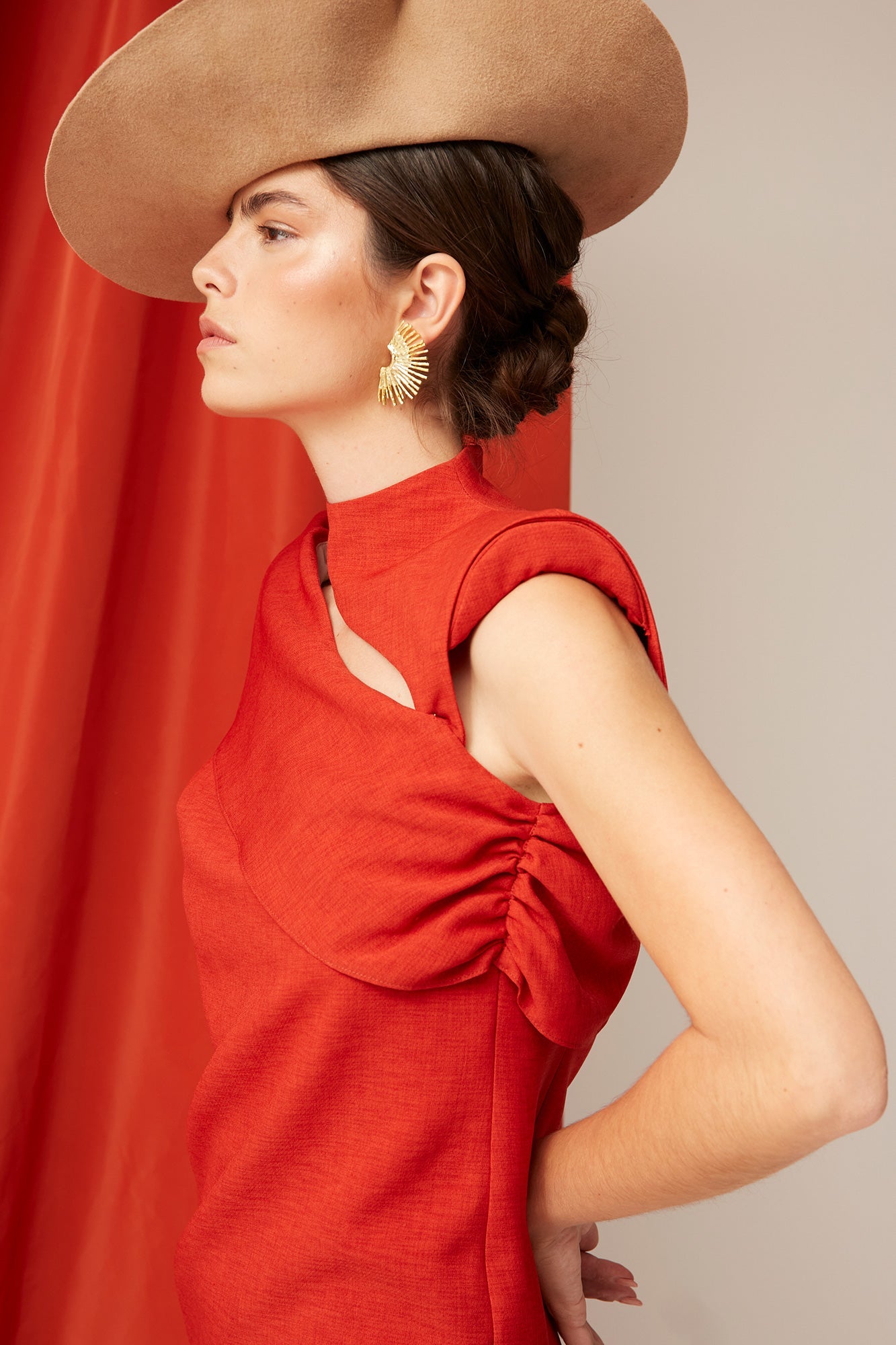 VESTIDO MELISA NARANJA