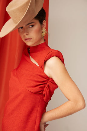 VESTIDO MELISA NARANJA