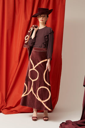 BLUSA ESTELA BURDEOS