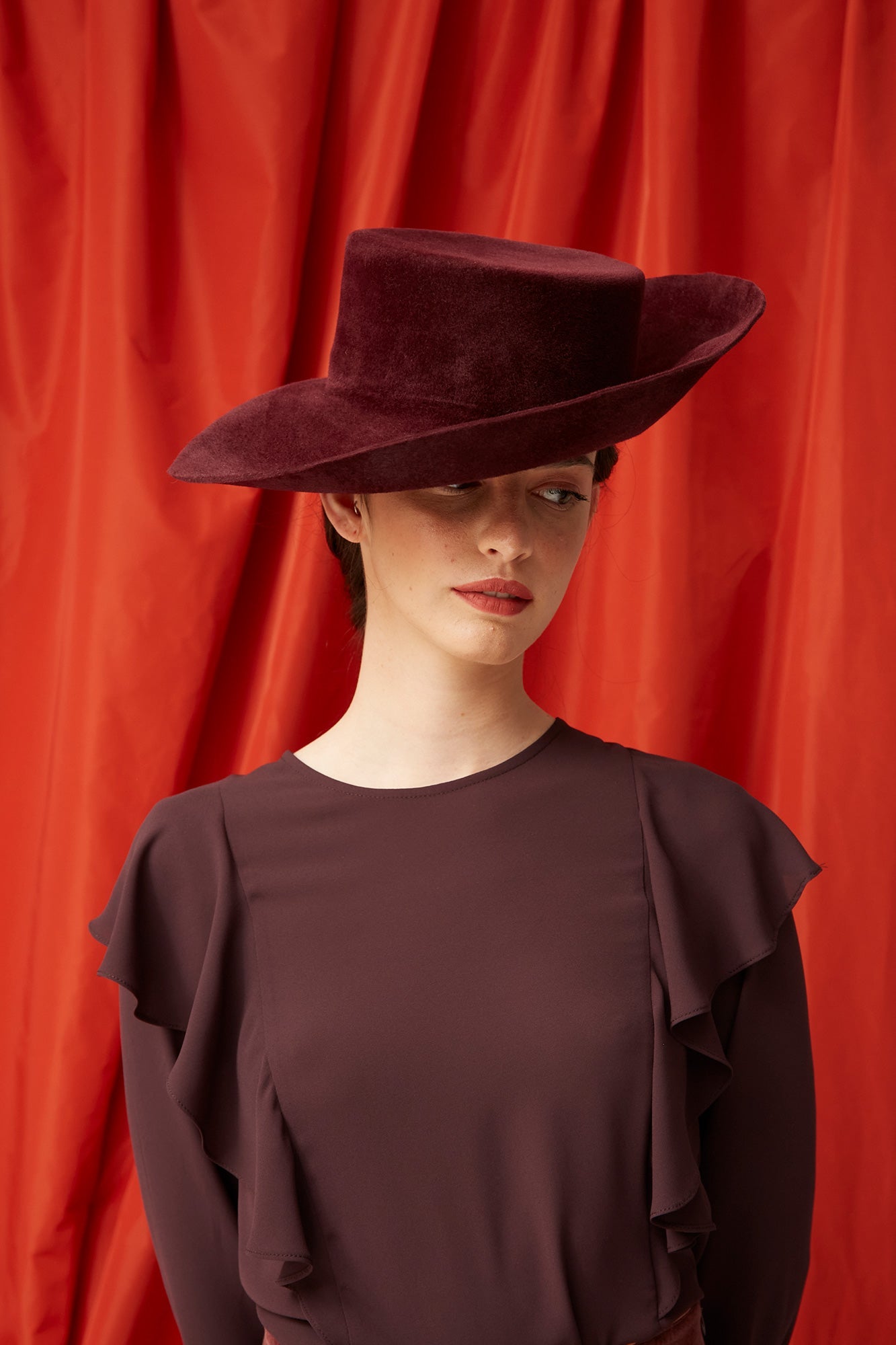 BLUSA ESTELA BURDEOS