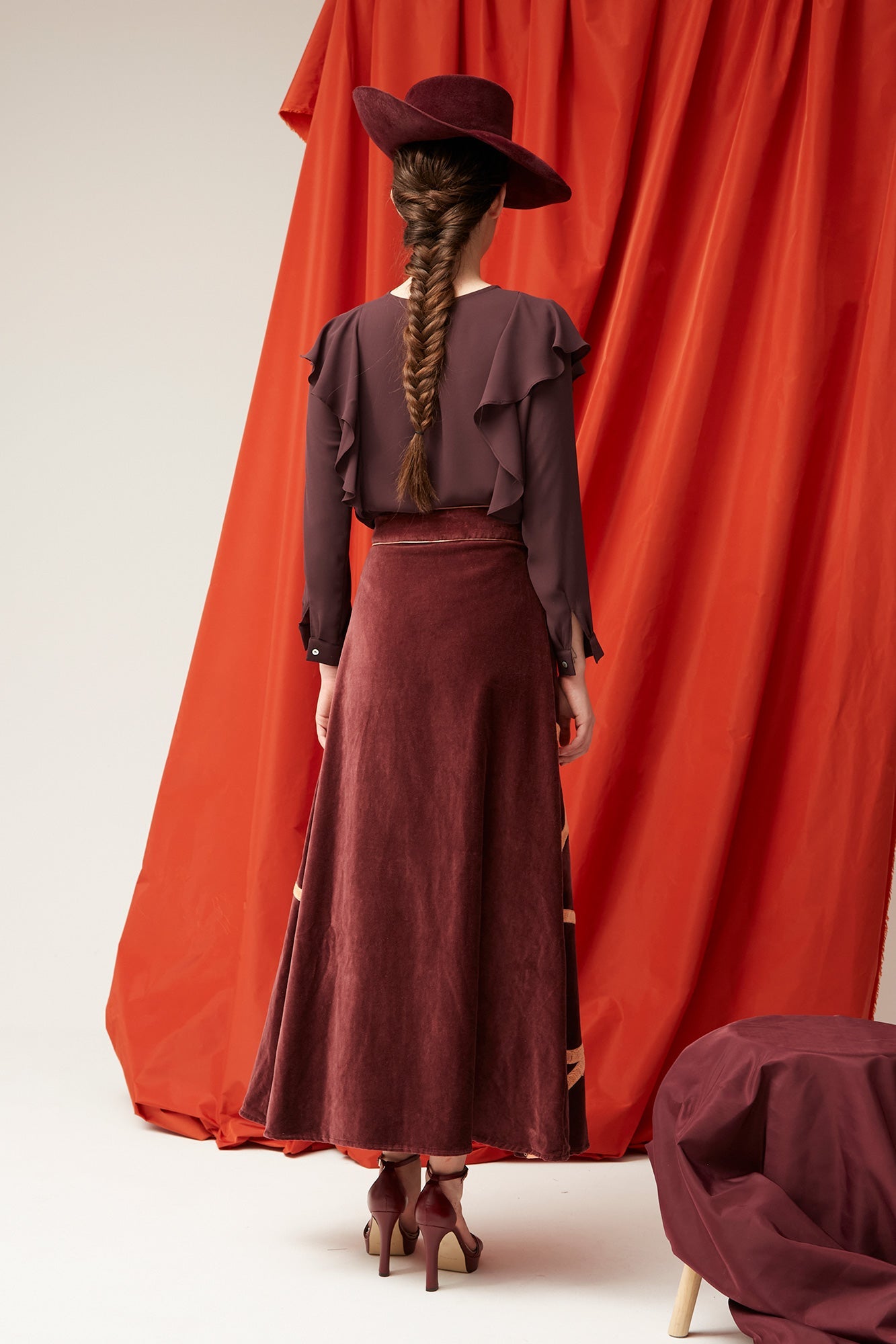 BLUSA ESTELA BURDEOS