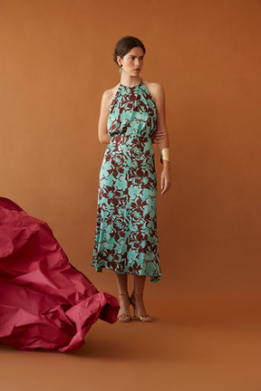 VESTIDO PAVLOVA MARRON