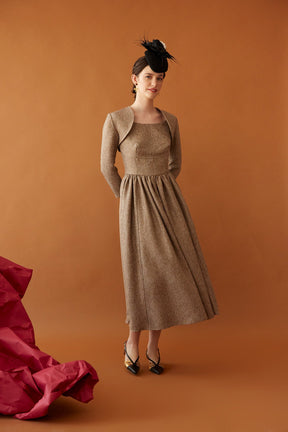 VESTIDO YORLENIS MARRON