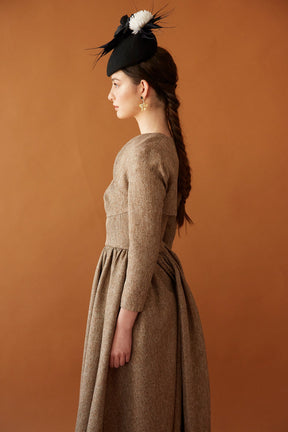 VESTIDO YORLENIS MARRON