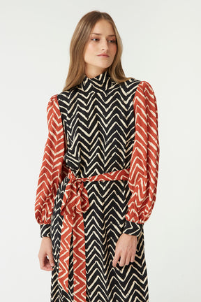 VESTIDO ZIGZAG OU MULTICOLOR