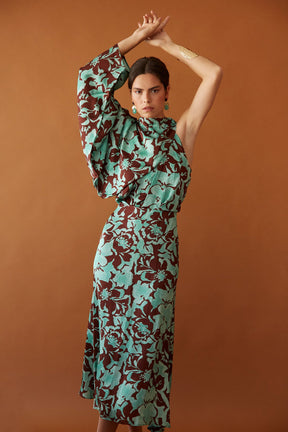 VESTIDO PAVLOVA MARRON