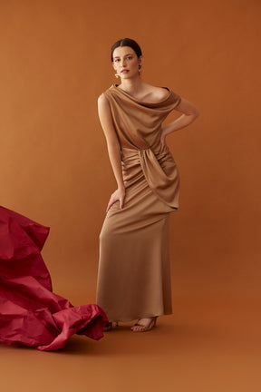 VESTIDO OTILDE CAMEL