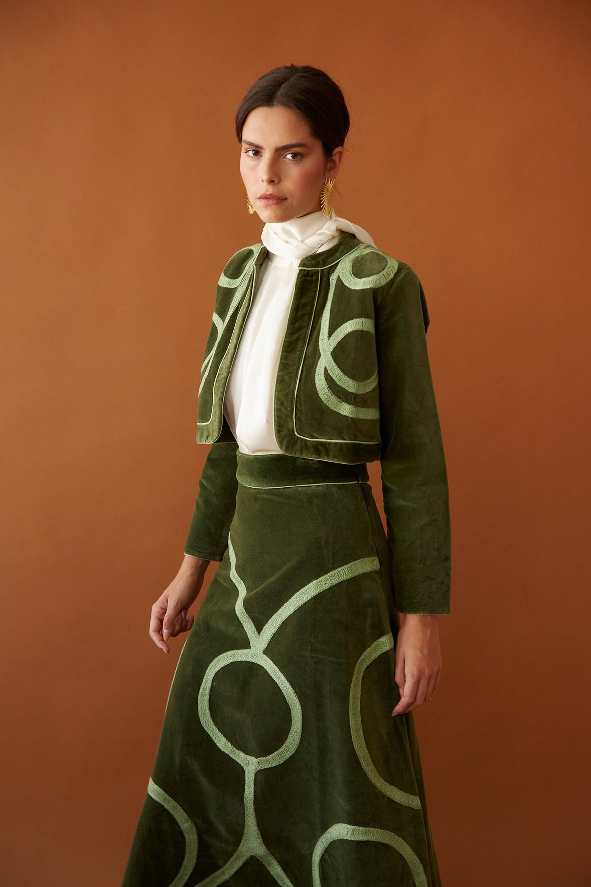 CHAQUETA BIANCA VERDE