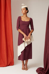 VESTIDO NEREA BURDEOS