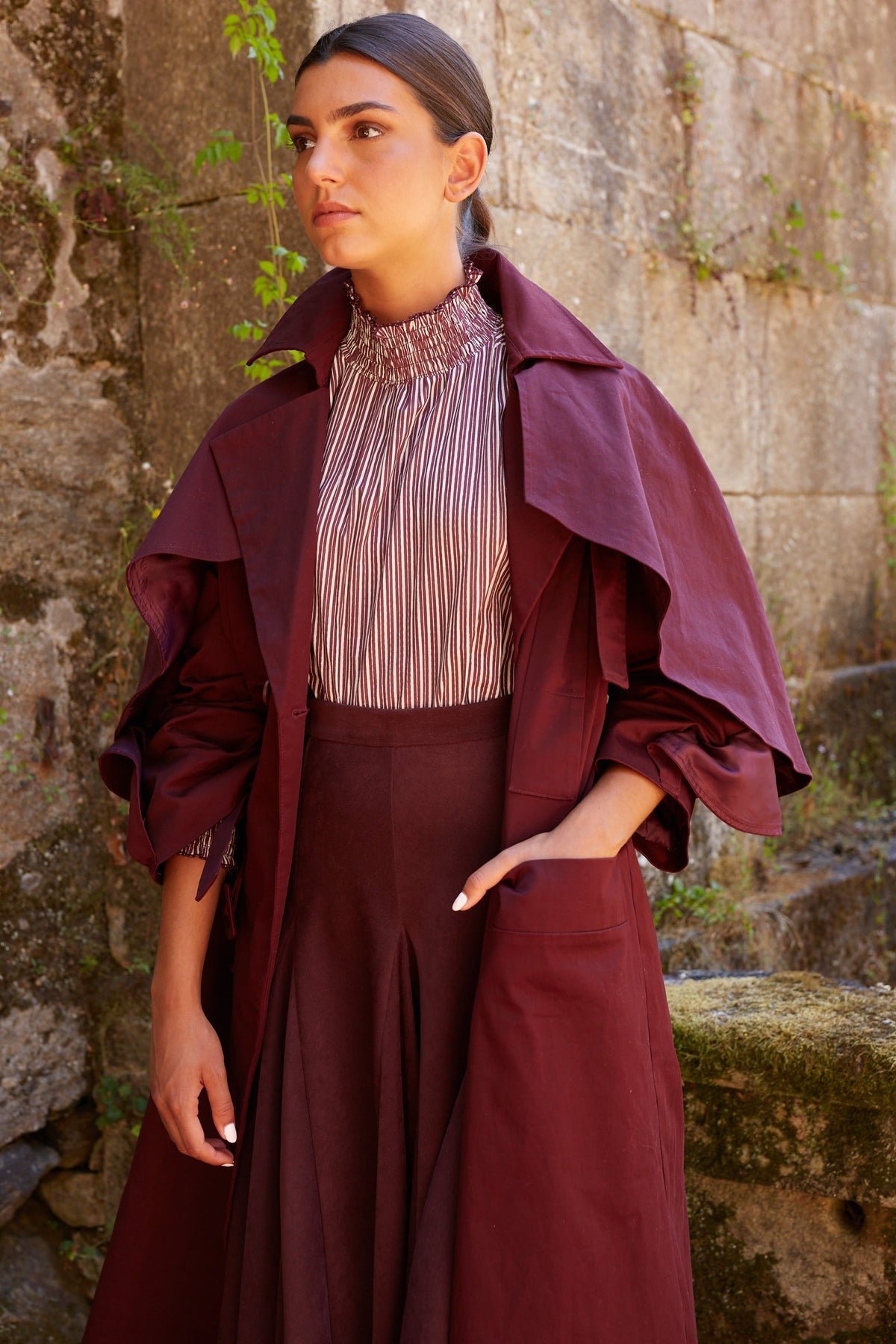 GABARDINA GIA BURDEOS