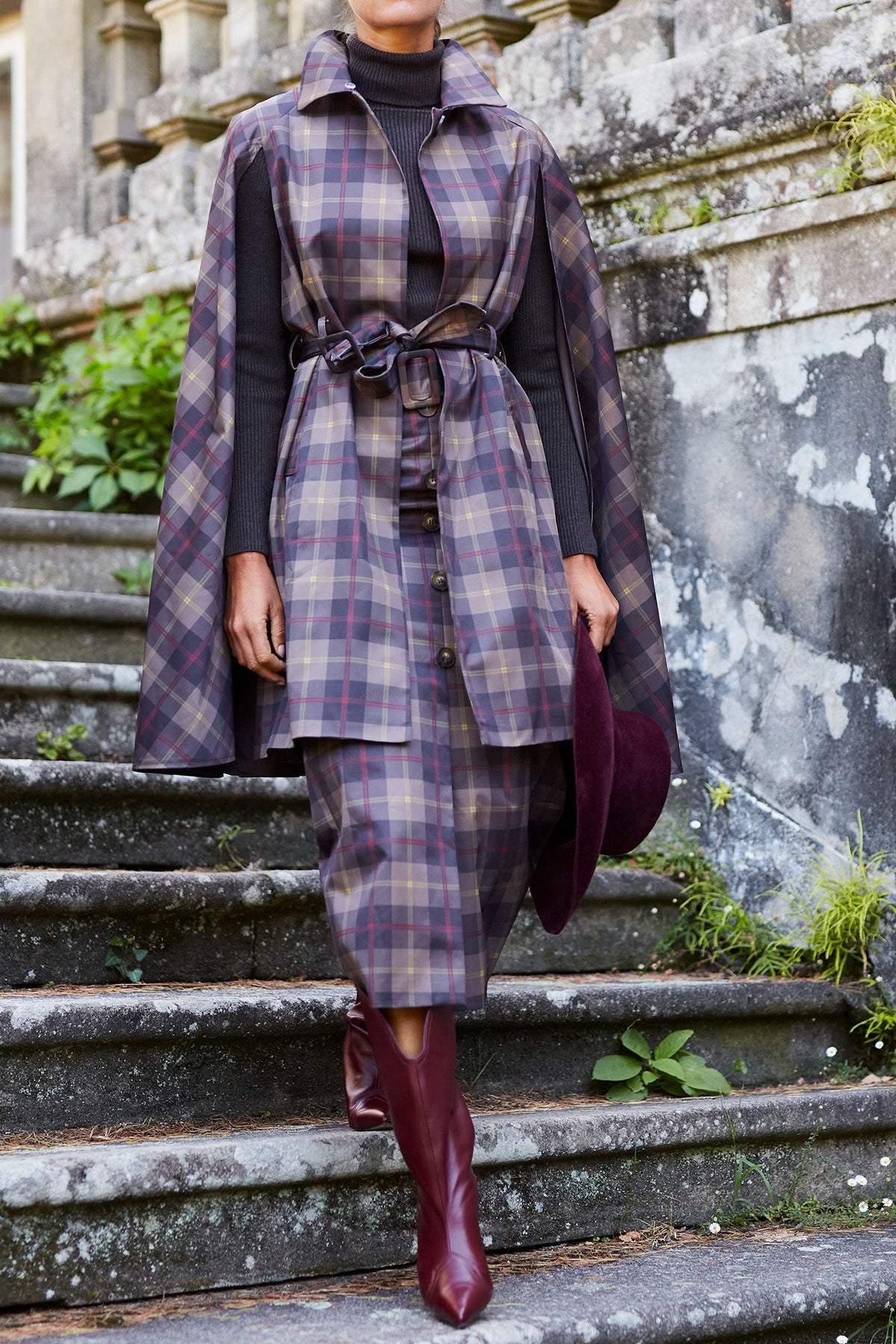 FALDA PIERINA MARRON