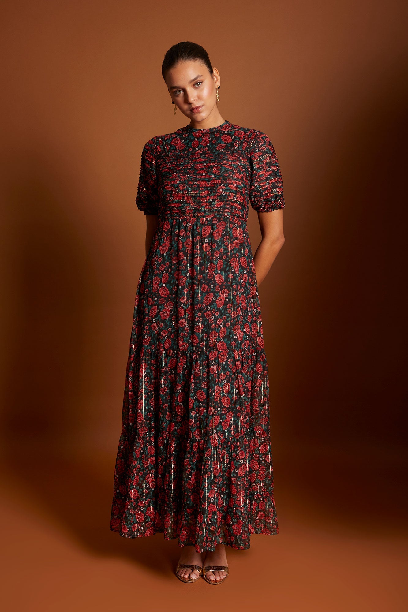 VESTIDO ADELE FLORES MULTICOLOR