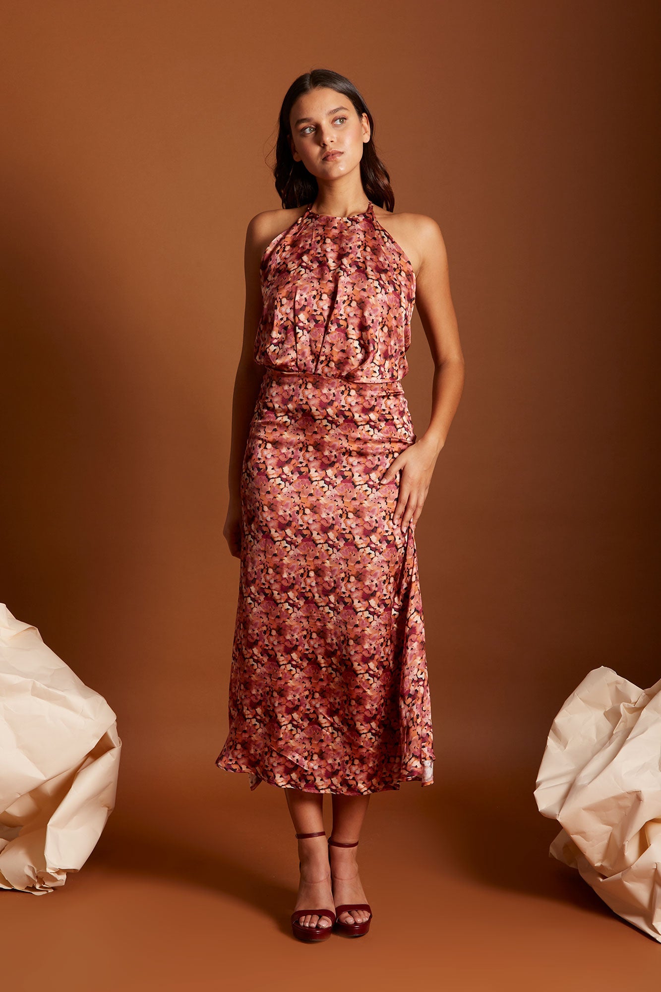 VESTIDO PAVLOVA BURDEOS