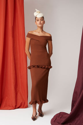 VESTIDO AMADORA MARRON