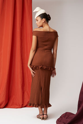 VESTIDO AMADORA MARRON