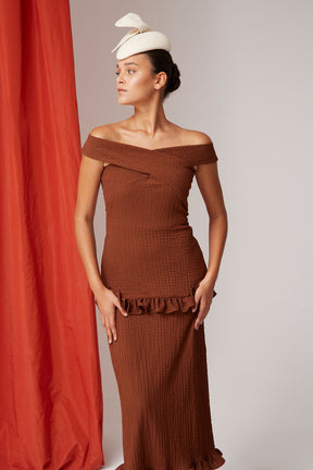 VESTIDO AMADORA MARRON