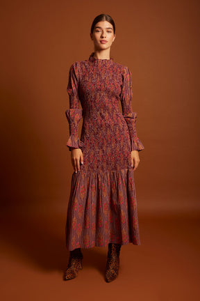 VESTIDO ELIO BURDEOS