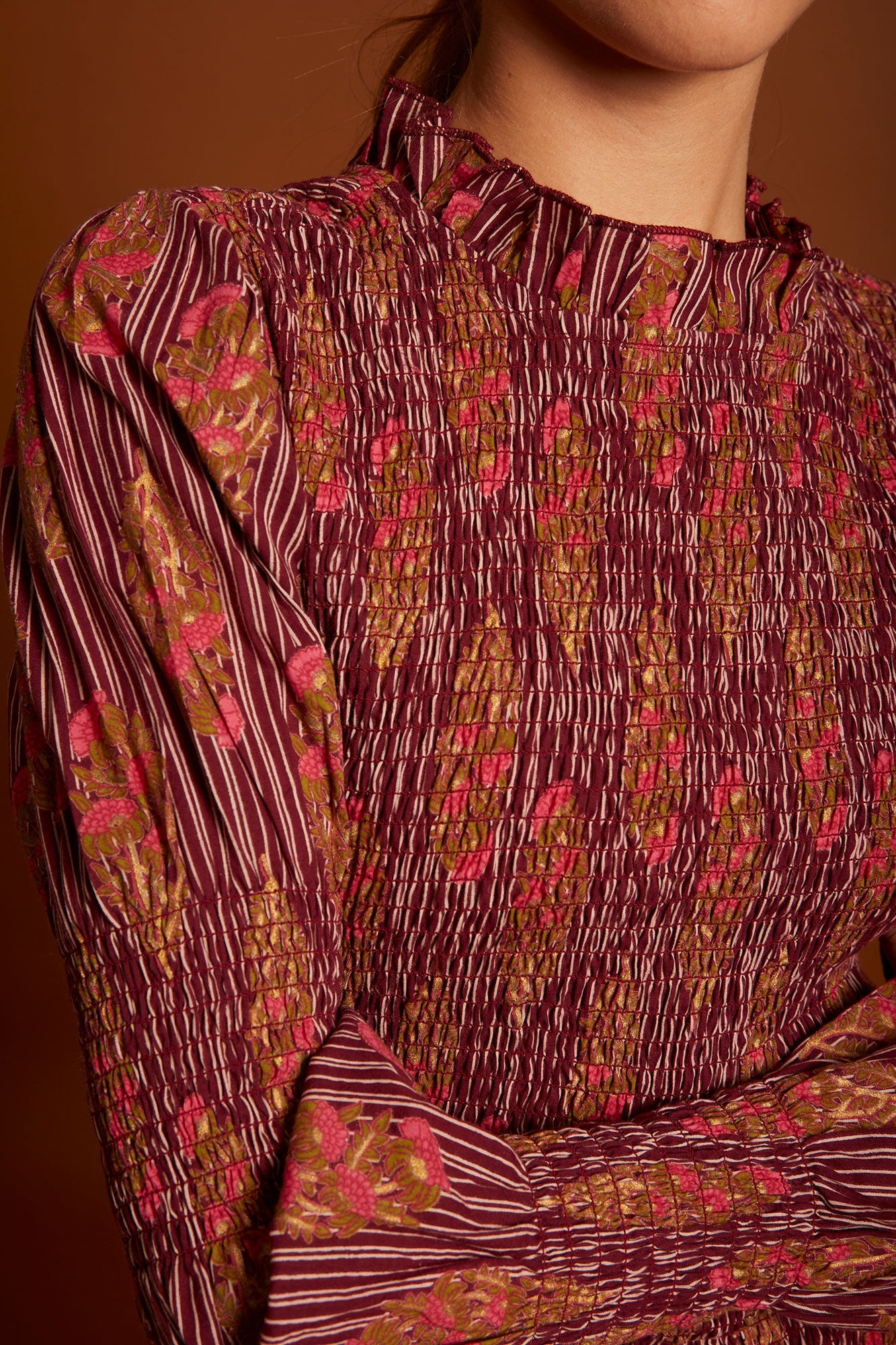 VESTIDO ELIO BURDEOS