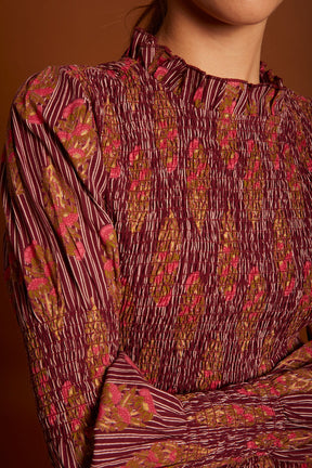 VESTIDO ELIO BURDEOS