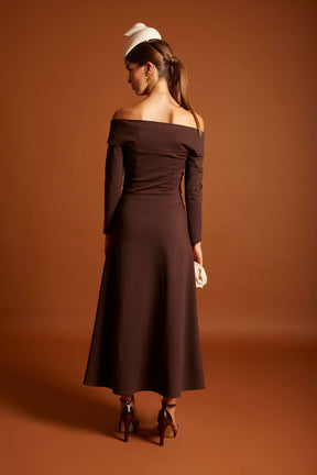 VESTIDO LORIA CHOCOLATE