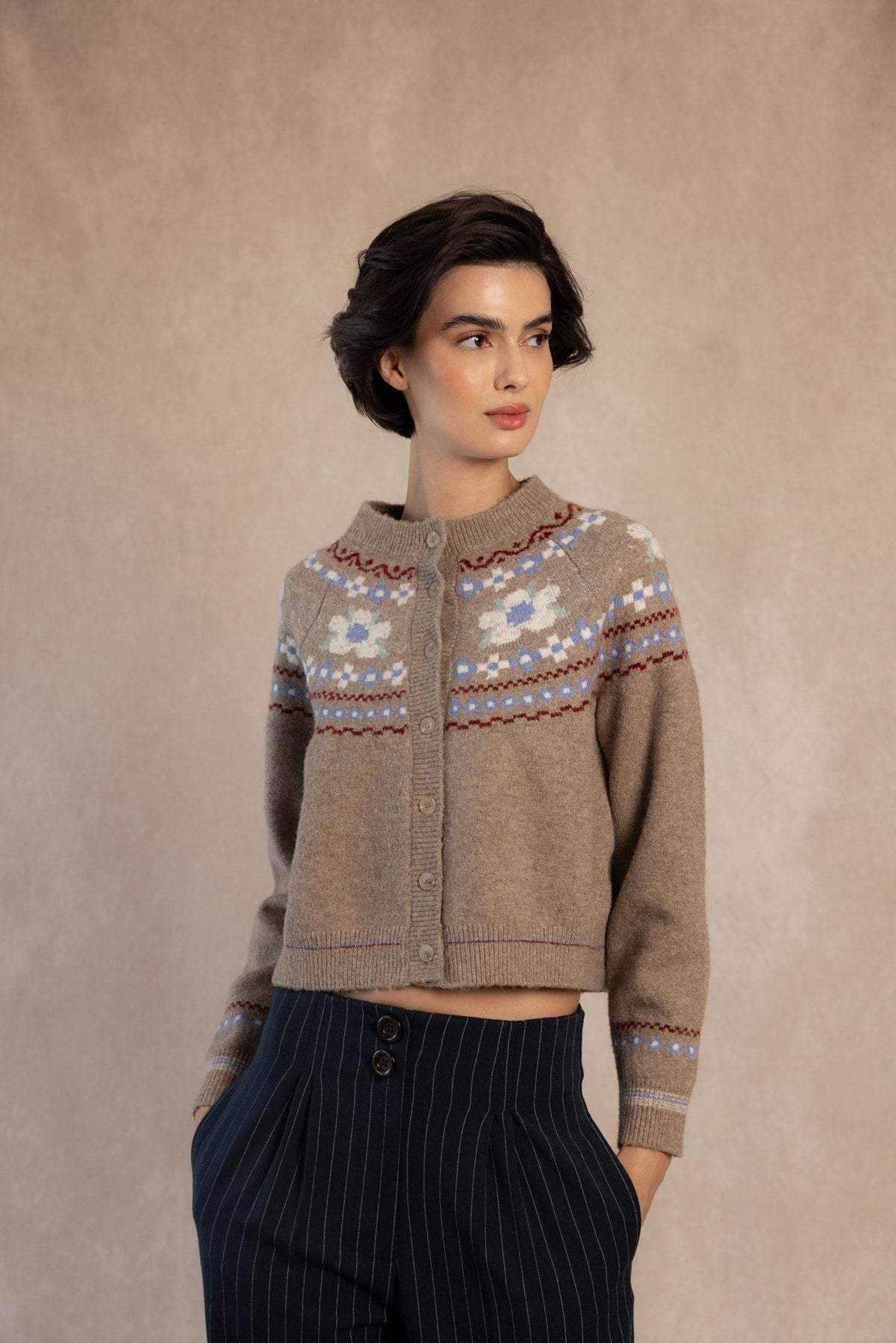 CHAQUETA GIULIA MARRON