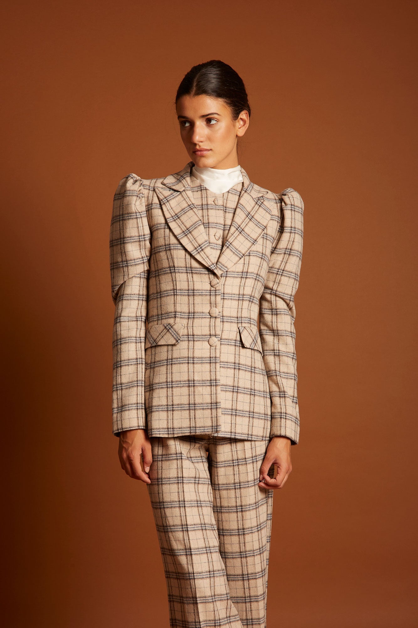 CHAQUETA PAINT BEIGE