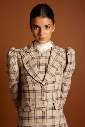 CHAQUETA PAINT BEIGE