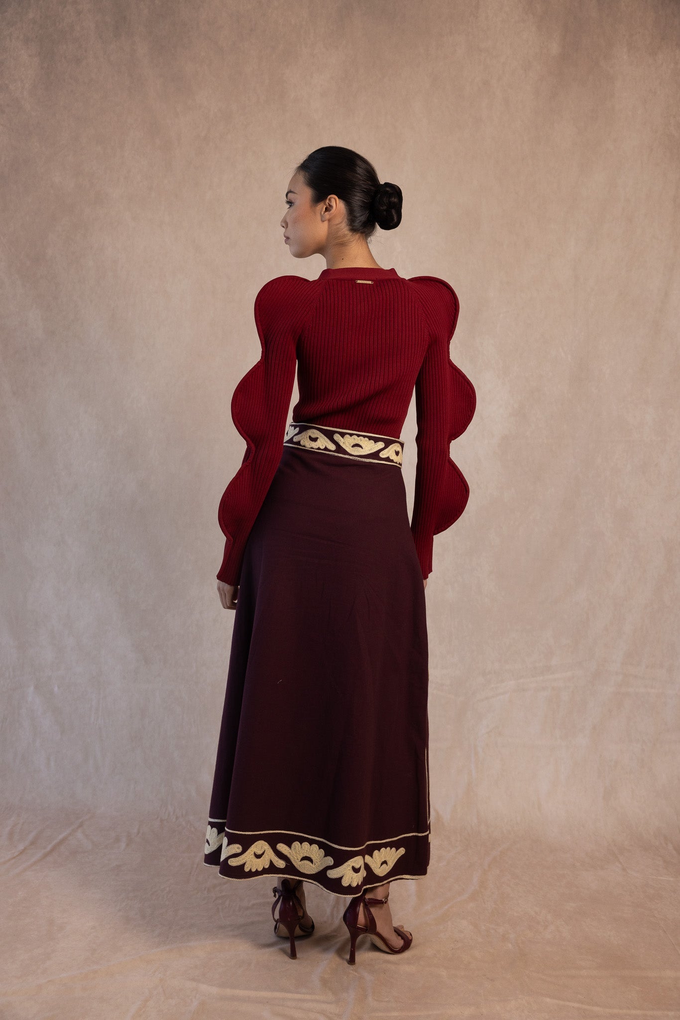 CHAQUETA NICOLETTA BURDEOS