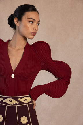 CHAQUETA NICOLETTA BURDEOS