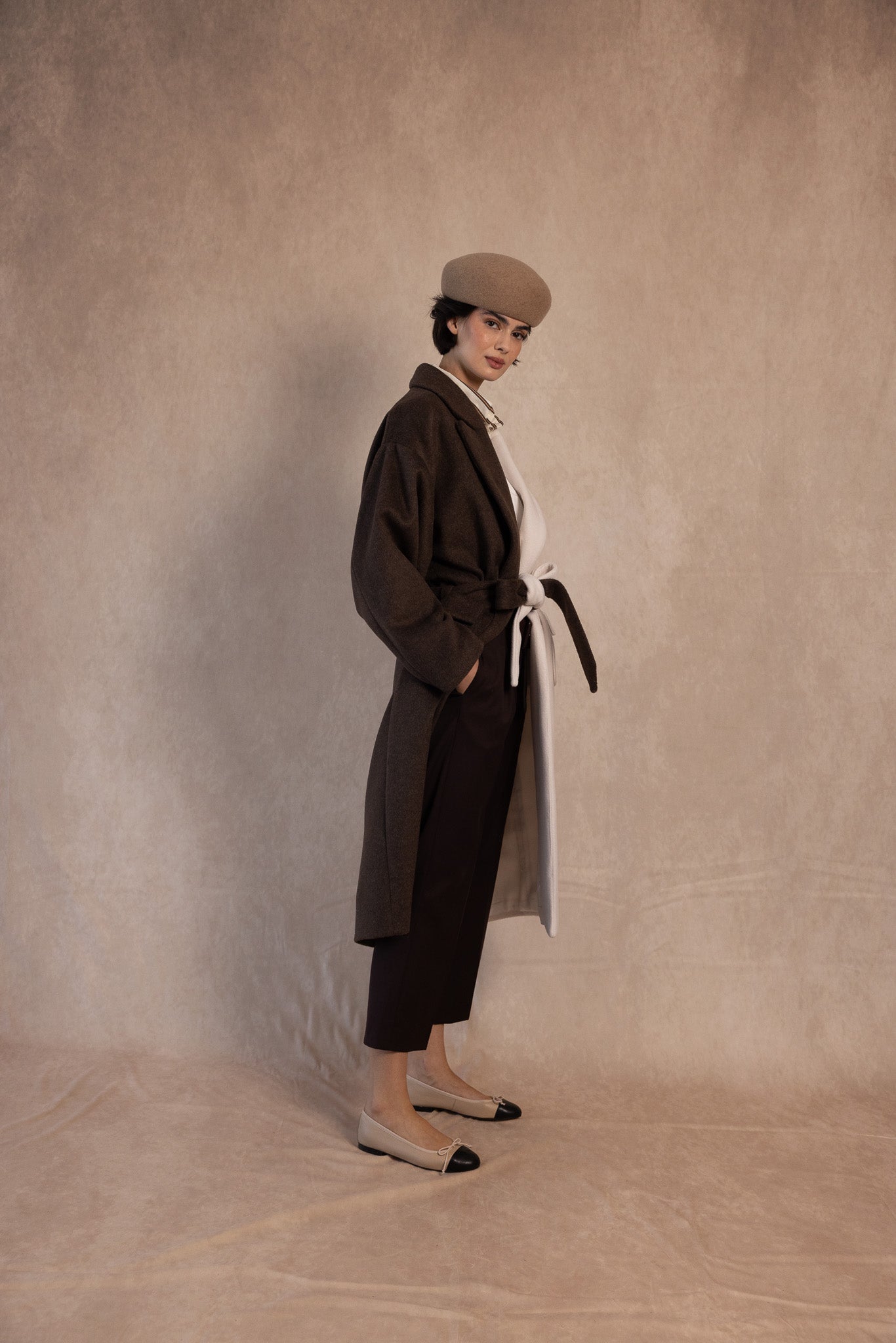 ABRIGO BURGUETE MARRON