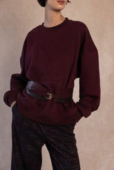 SUDADERA ENYA BURDEOS