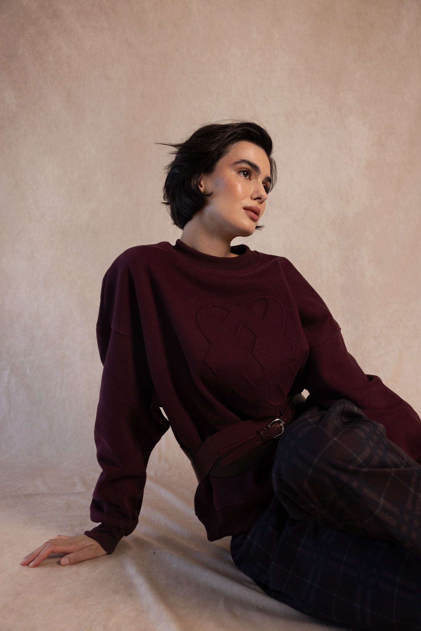 SUDADERA ENYA BURDEOS