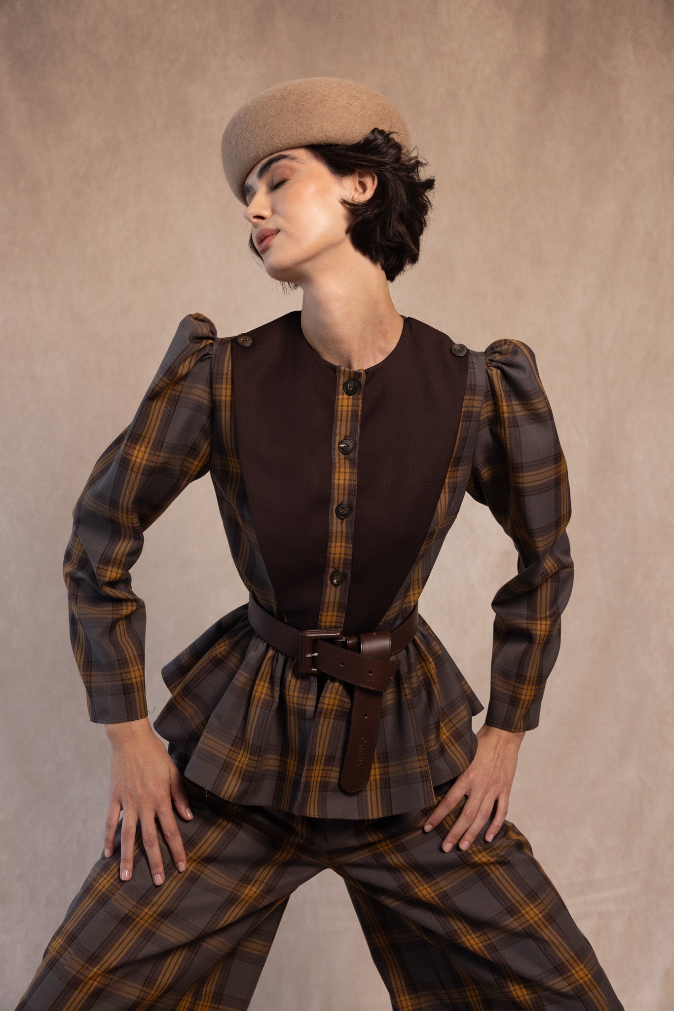 CHAQUETA OCTAVIA MARRON